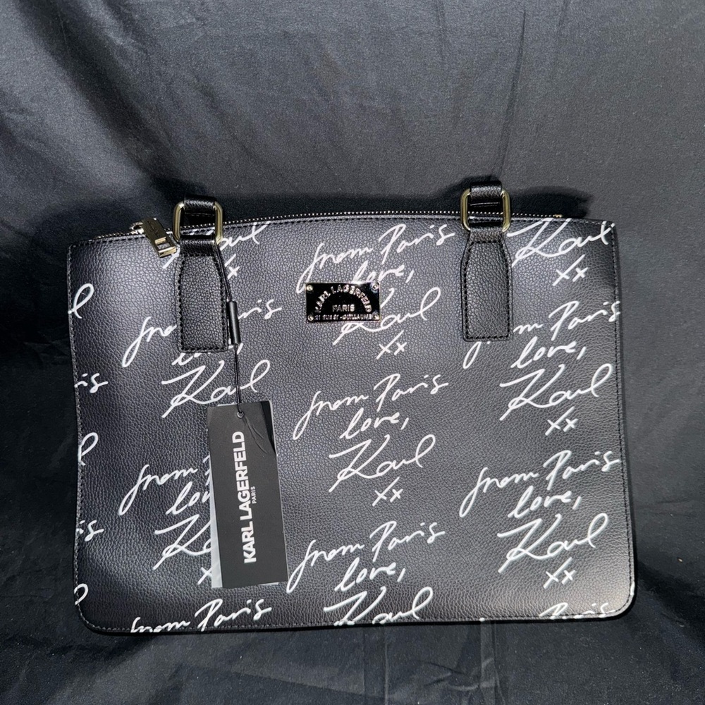 Karl Lagerfeld Black Tote Bag - Picture 3 of 3